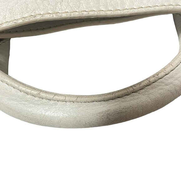 Auth CELINE Boogie Bag - White Leather Tote Bag - Picture 7 of 9